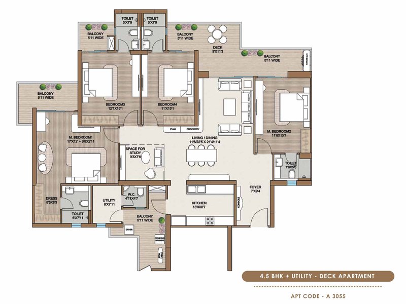 Floor Plan 3.5 BHK